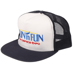 SUN 'n FUN Headwear SUN 'n FUN White Mesh Back Snap Back Structured Ball Cap