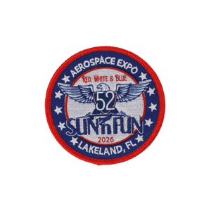 SUN 'n FUN Pins Patches Lanyards Keychains Official SUN 'n FUN 2026 Embroidered Collector Patch