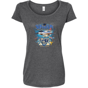 SUN 'n FUN Shirts Poster SUN 'n FUN 2025 Women's Scoop T-Shirt