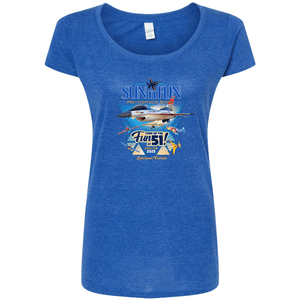 SUN 'n FUN Shirts Poster SUN 'n FUN 2025 Women's Scoop T-Shirt